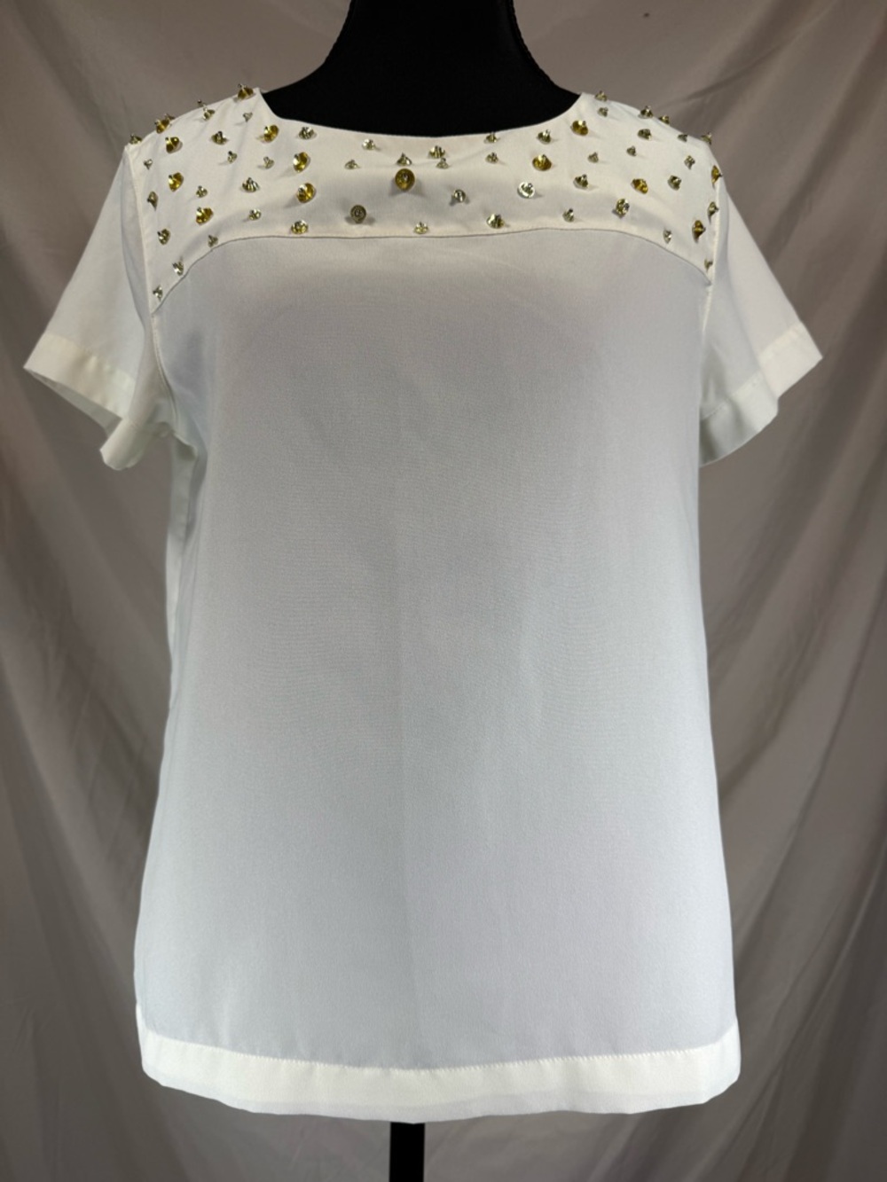 Barneys New York Embellished‎ Blouse ✨ Women’s XS